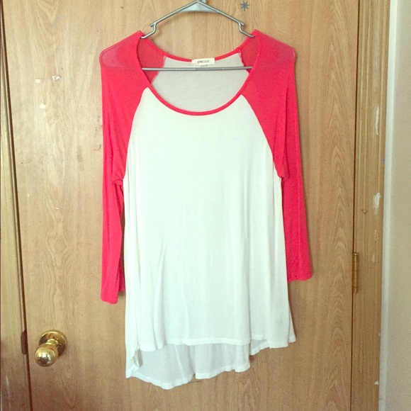 Flowy Pink Baseball Shirt