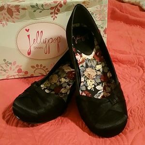 Women's Jelly pop  Black Dress Shoes Size 8M