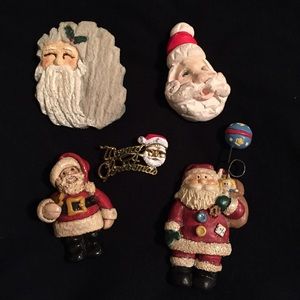 Set of Santa pins