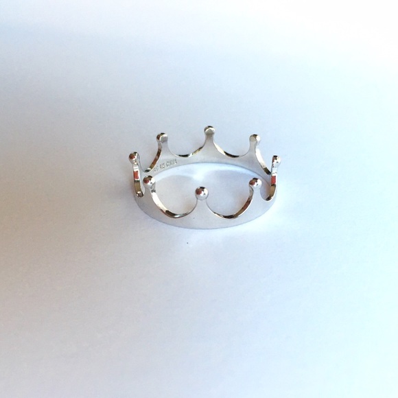 Sterling Silver Crown Ring 925 - Picture 4 of 4