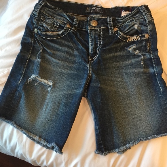 Denim Silver Shorts