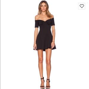 NWT NBD "Woops Fit & Flare" Dress in Black XS