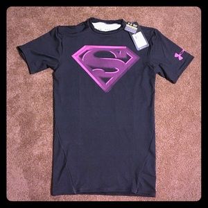 Under armour pink superman compression!