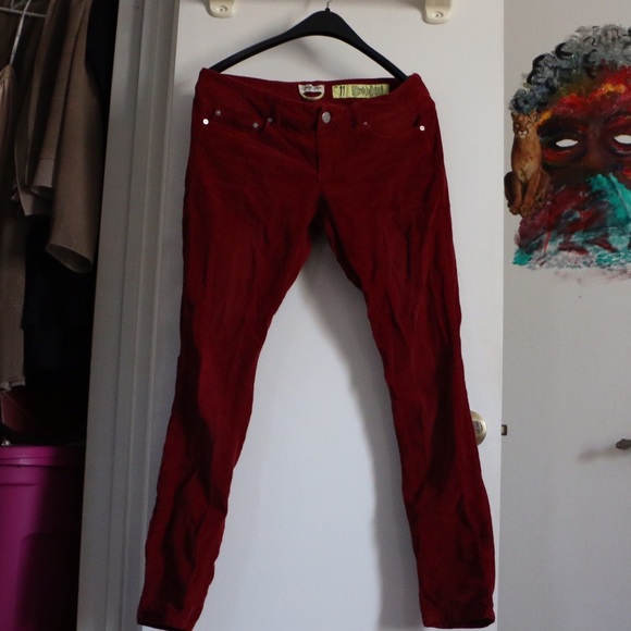Burgundy Corduroy Jeans