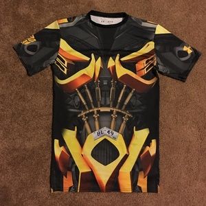 Under armour transformers bumble bee compression!