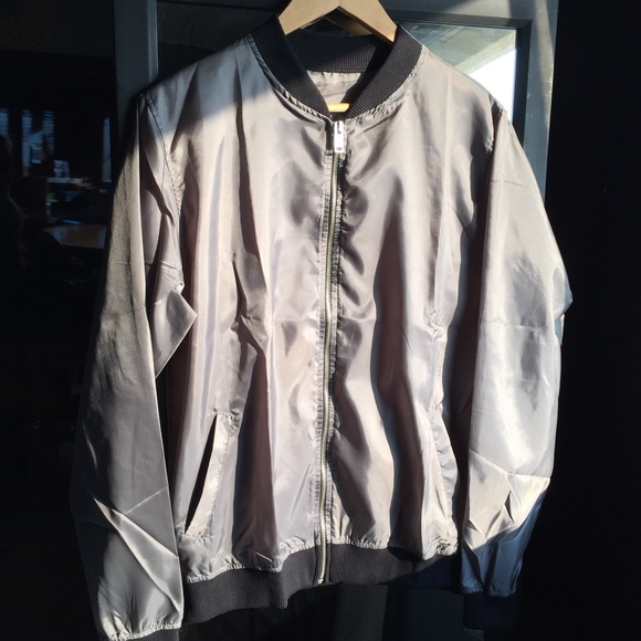 Silver Bomber Jacket