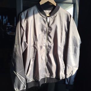 Silver Bomber Jacket