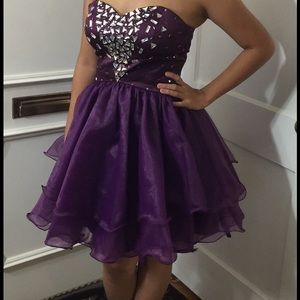 Plum / eggplant party dress