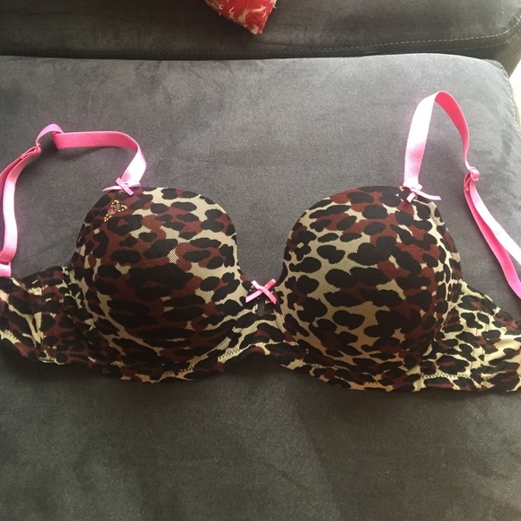 Betsey Johnson cheetah print bra