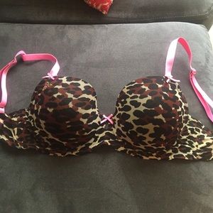 Betsey Johnson cheetah print bra