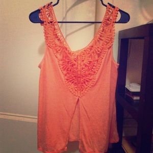 coral open back tank