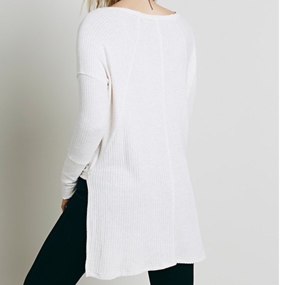 FREE PEOPLE High Low Scoop Drippy Ventura Thermal - Picture 2 of 3