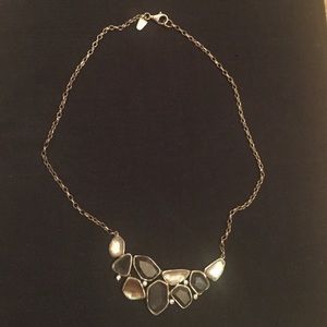 Bronze gray and gold necklace