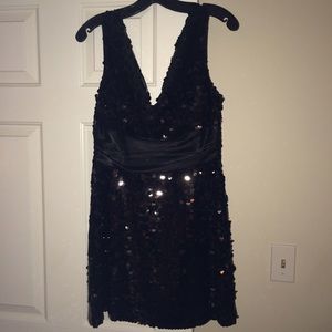 Black sequin top
