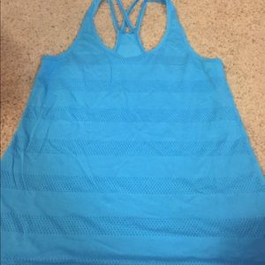 Light blue workout tank L