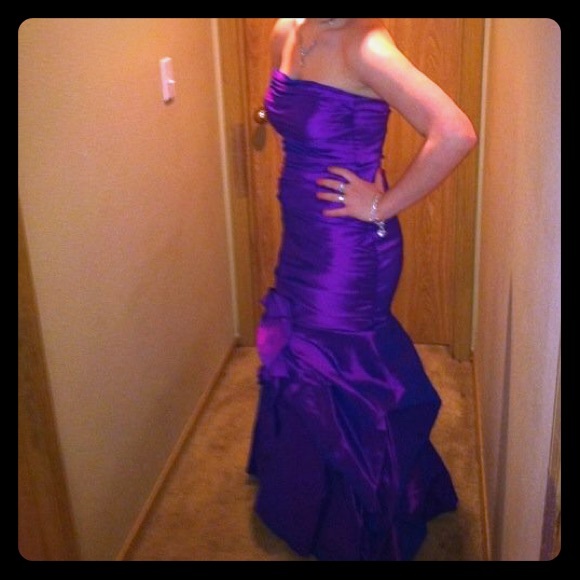 Purple Mermaid Dress - Picture 1 of 4