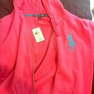 Pink polo jacket