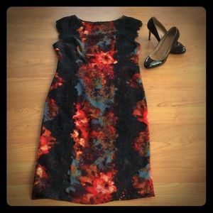 Maggy London black lace floral dress