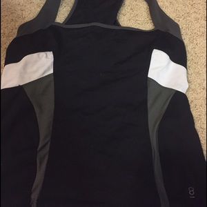 Halter black workout tank