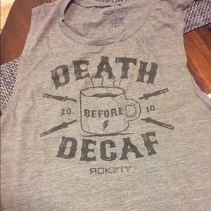 Rokfit Death before Decaf tank