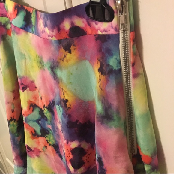 NWT Millau Silk Watercolor Skirt - Picture 2 of 4