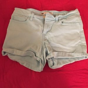 Pale blue Levi shorts