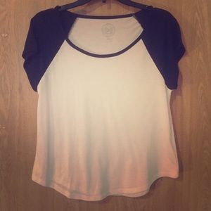 Black and White Crop Top