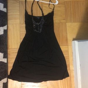 Small black sky halter dress
