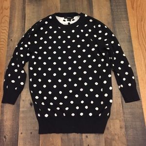 F21 polka dot sweater sz S
