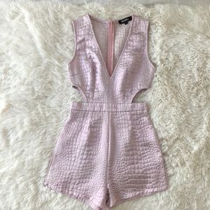 NWOT Metallic Romper