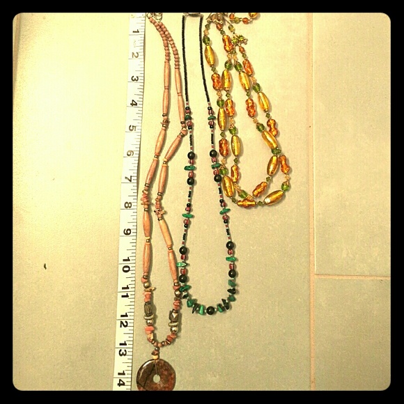 Lot of beaded necklaces