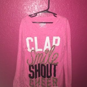 Clap, Smile,Shout, Cheer long sleeve