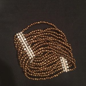 Multi strands bronze bracelet