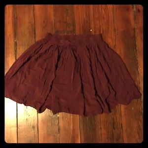 Brandy Melville maroon skirt