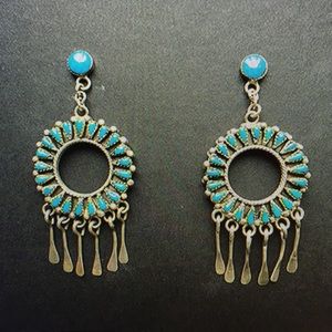 Zuni turquoise earrings