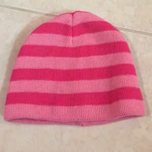 Pink beanie hat
