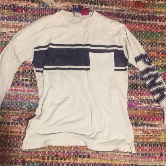 Vs pink long sleeve tee