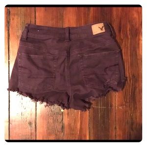 American Eagle denim high waist shorts