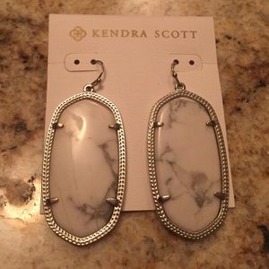 Danielle white howlite stone w silver Kendra Scott