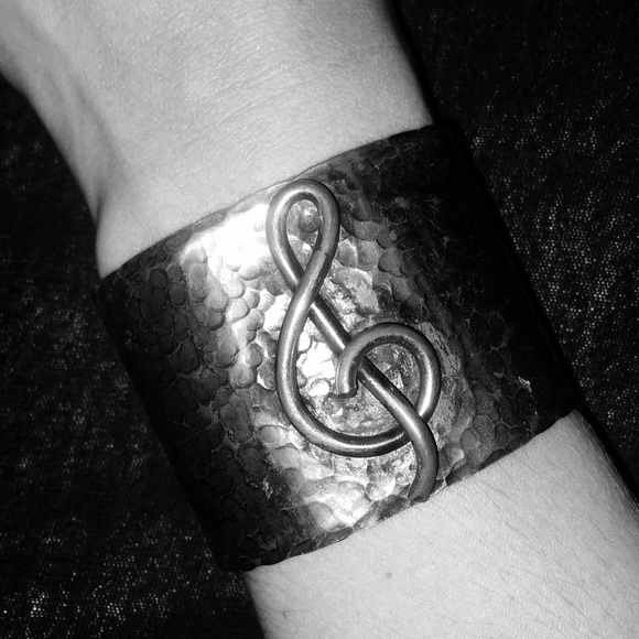 Musical Note Bracelet Cuff