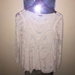 White lace blouse