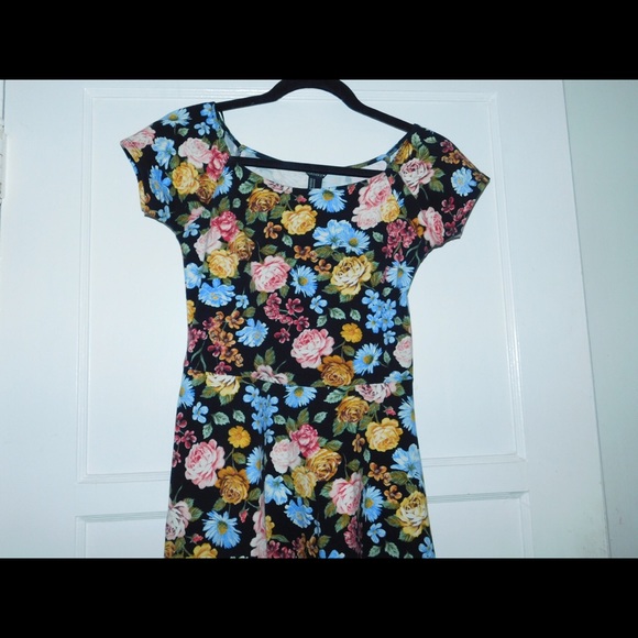 Floral Print Skater Dress