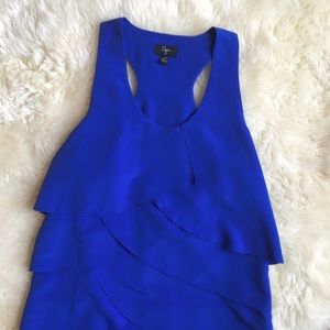 Aqua Blue Layered Shift Dress