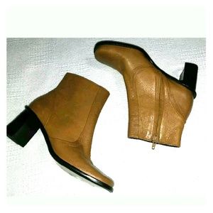 Etienne Aigner Leather Booties