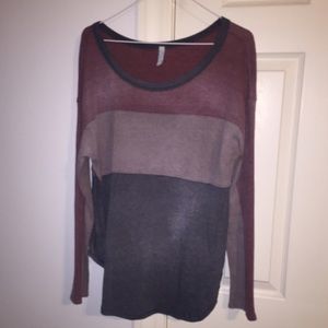 FREE PEOPLE rustic looking striped long sleeve