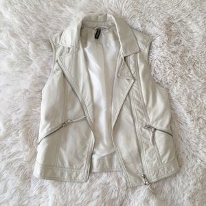 Faux Leather Vest