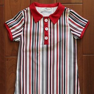 Stripe Pattern Shirt Dress