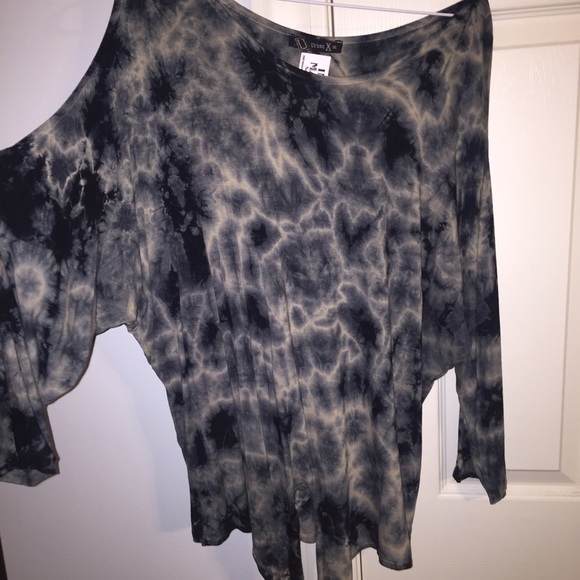 "Urban X" tie dye with cut out shoulders