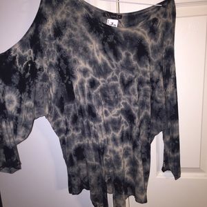 "Urban X" tie dye with cut out shoulders