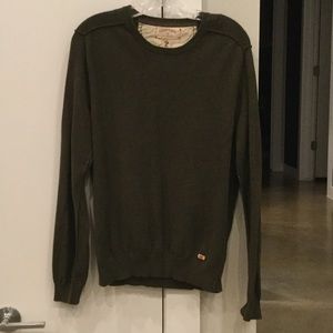 Men's John Varvatos Converse Sweater in Olive